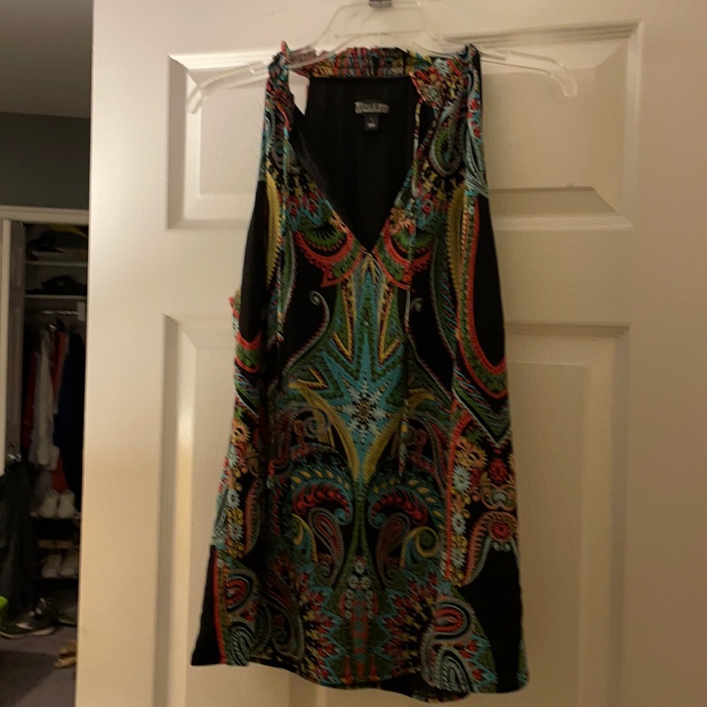 Vibrant colored sleeveless top